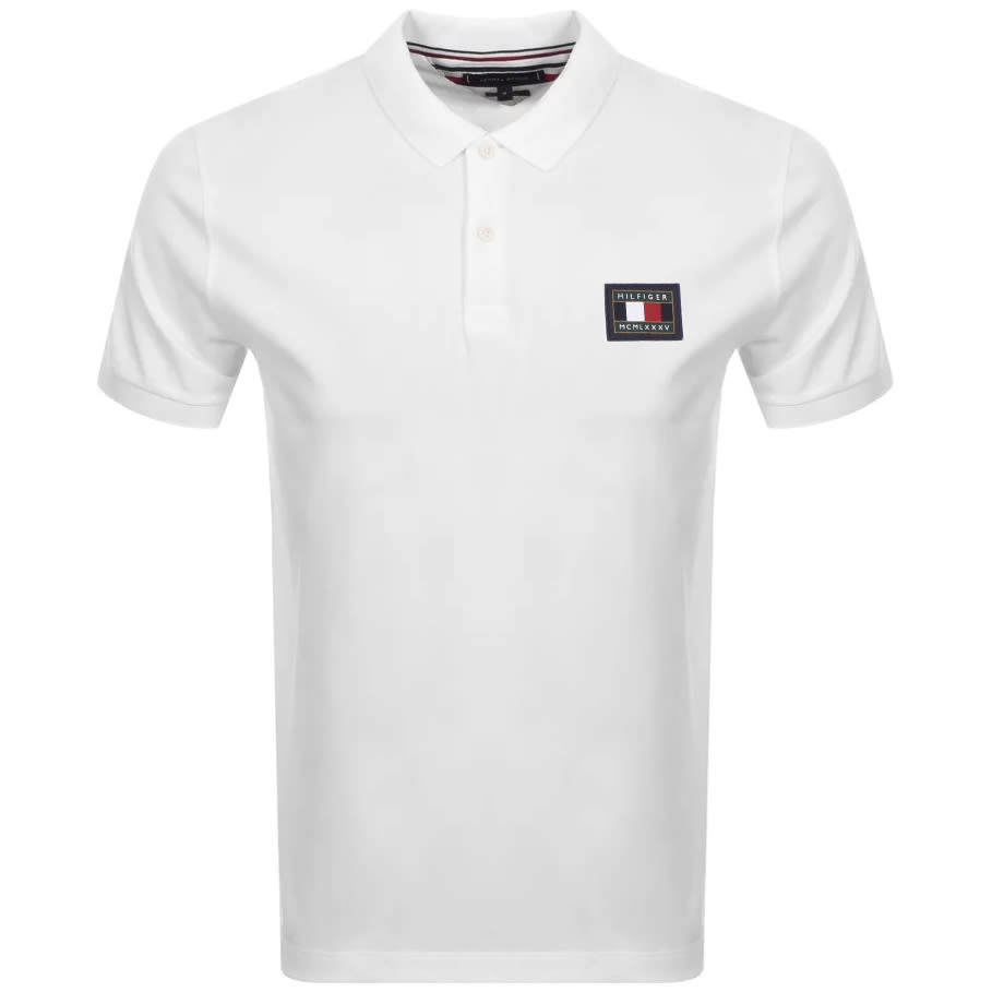 Alternative Image for ProductTommy Hilfiger Icon Badge Polo T Shirt White1